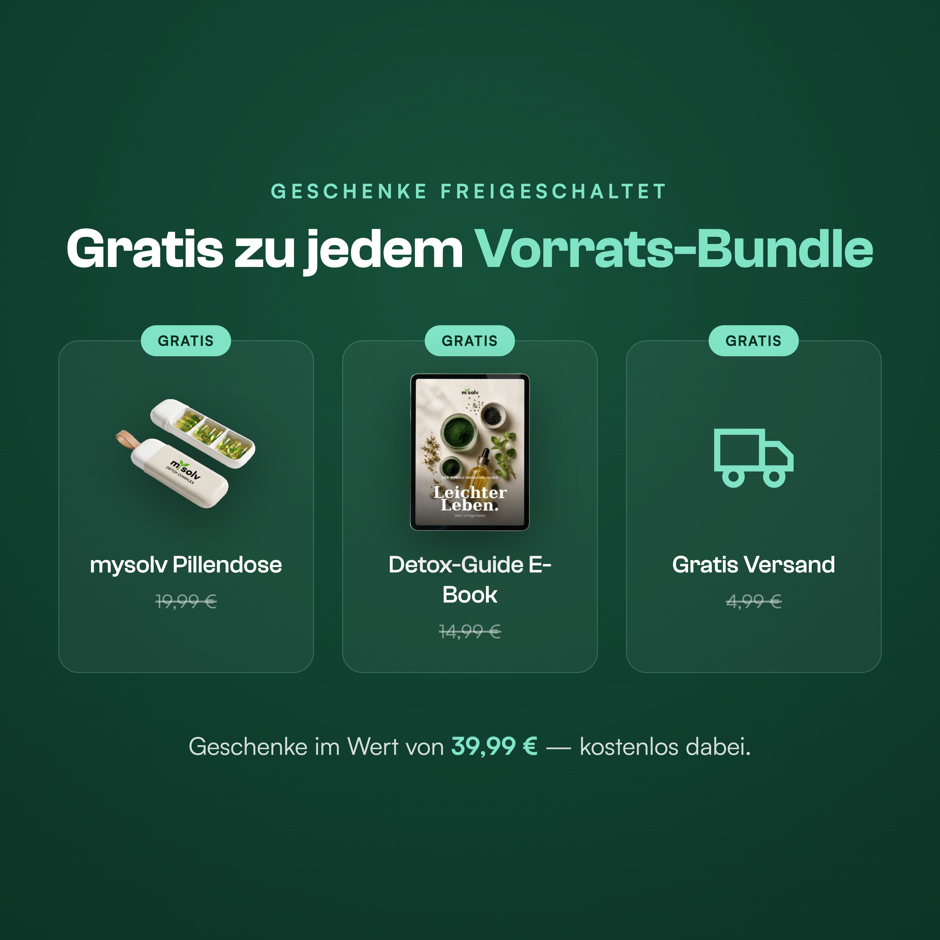 Gratisgeschenke zu jedem Bundle