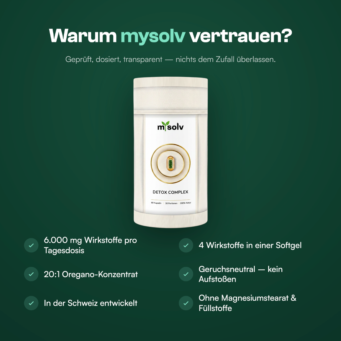 Warum mysolv vertrauen