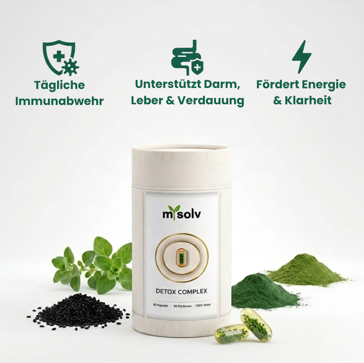 mysolv DETOX COMPLEX – 4-in-1 Softgel
