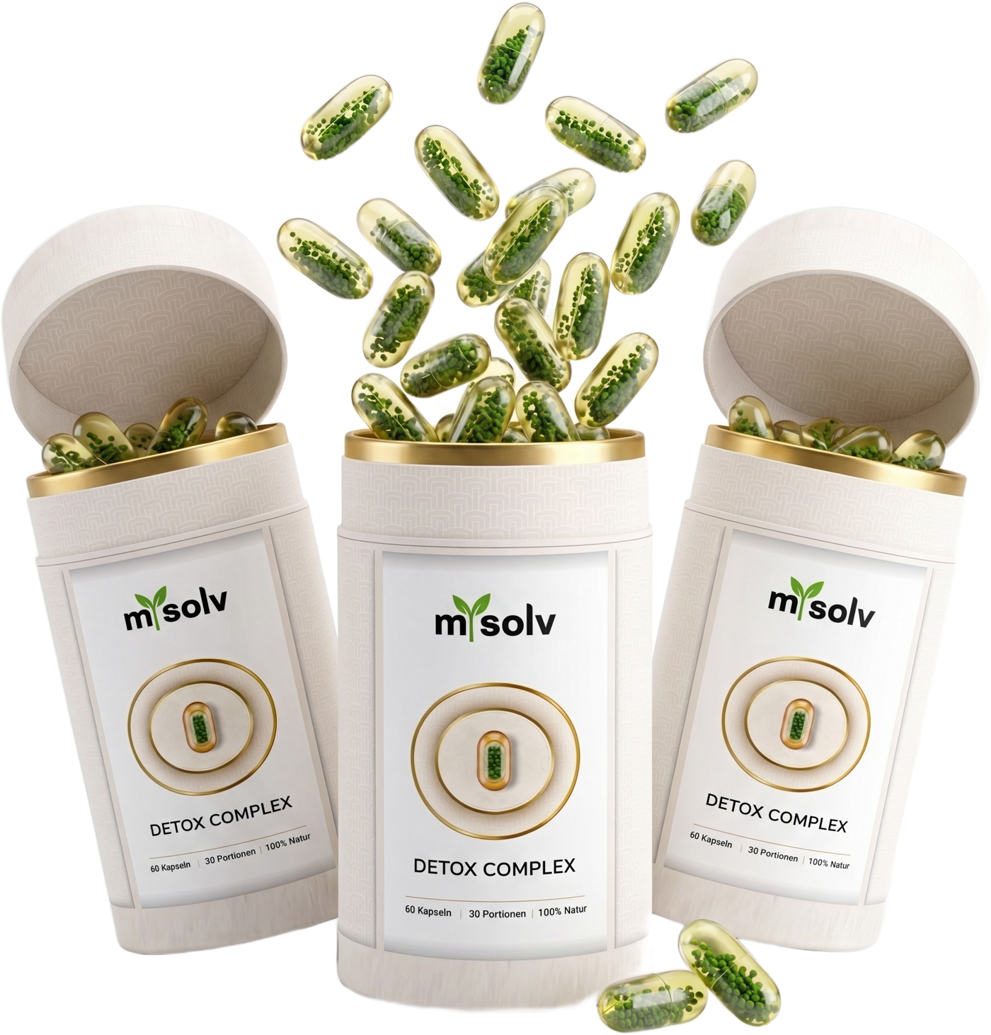 mysolv DETOX COMPLEX – 3er-Vorratspack mit Gratisgeschenken